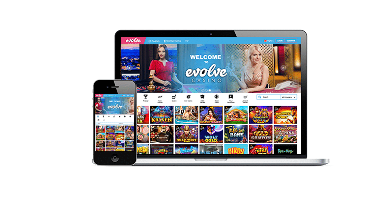 Evolve casino sur mobile