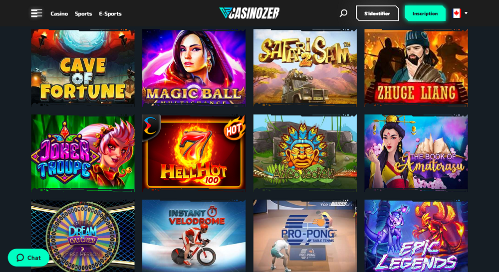 jeux casinozer