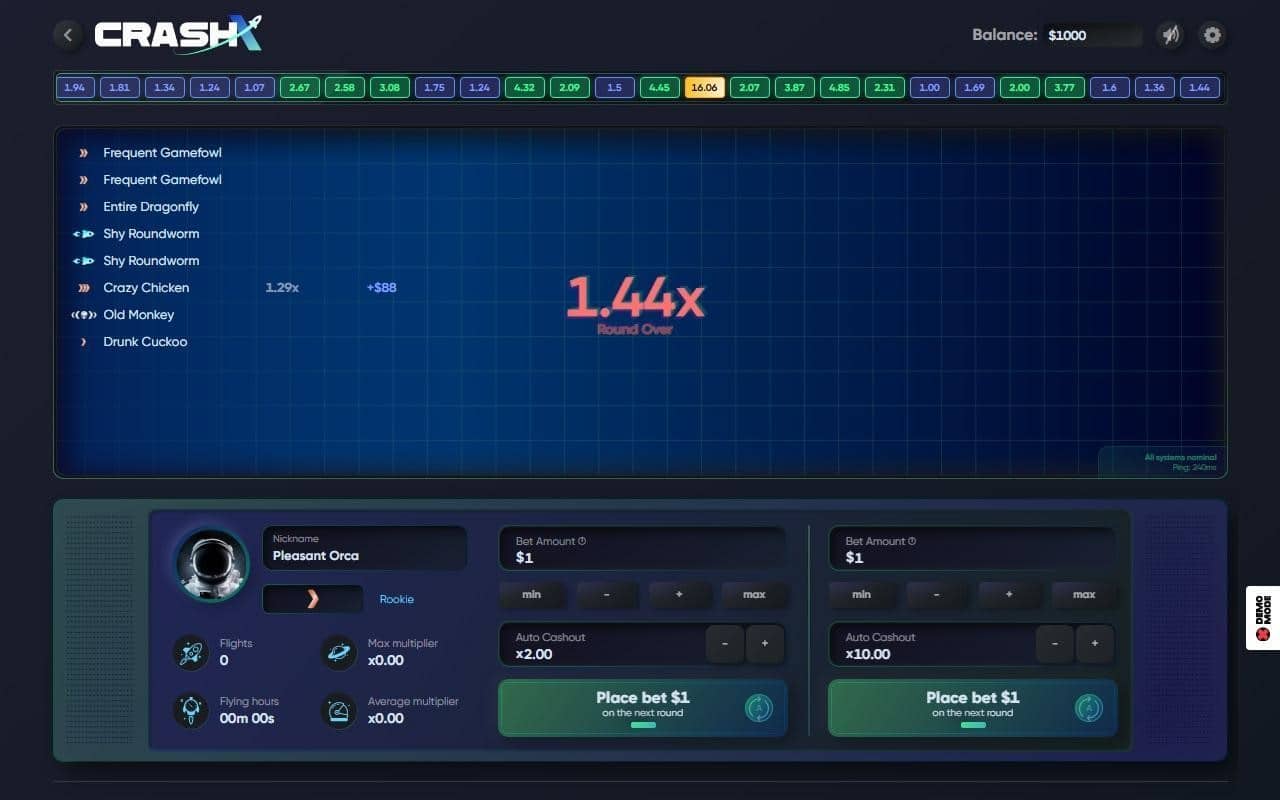 avis mini jeu CrashX