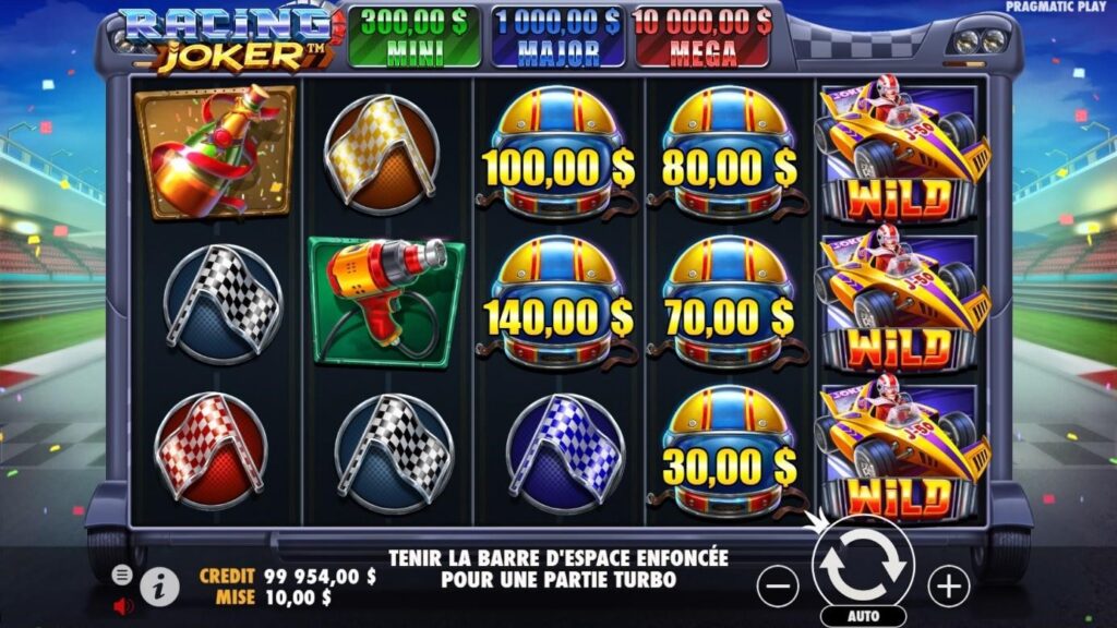 Racing Joker symboles