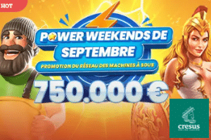 Nouvelle promo Cresus Casino: gagnez 750 000 euros en septembre