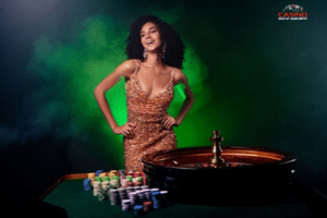 charmante joueuse de casino