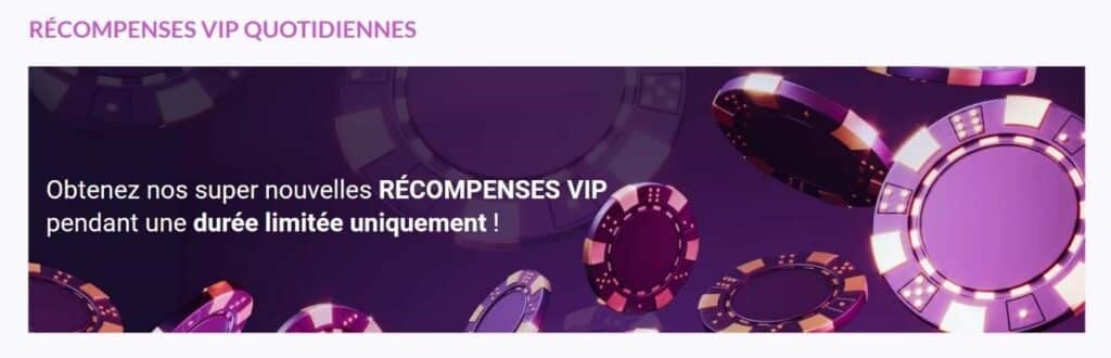 Europe Fortune recompenses vip
