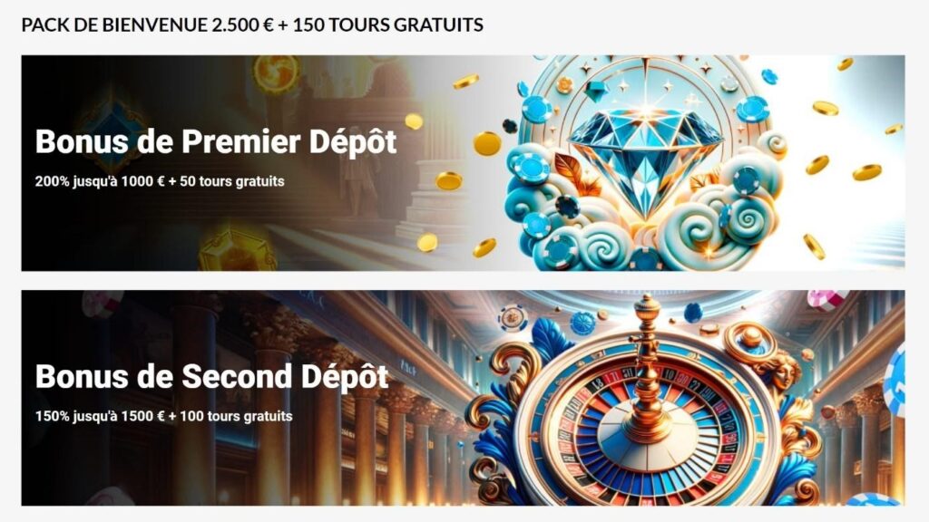 pack de bienvenue Royal Vincit Casino