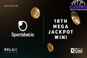 18ᵉ gagnant pour le jackpot progressif Dream Drop de Relax Gaming